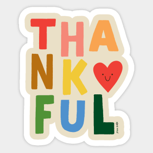 Thankful Sticker